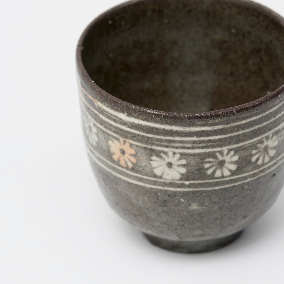 분청 인화 잔